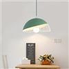 Mengjay Trade Nordic Creativo Macaron Lampada a sospensione, Semplice Moderno Illuminazione a Sospensione, Lampada da soffitto Metallo E27, Lampadario per Sale da Pranzo Cucina Soggiorno Ristorante (Verde)