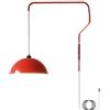 Generic Applique da Parete a LED, Moderna Cupola con Interruttore e Braccio snodabile, Montaggio a Parete, Cavo da 2 m, Attacco E26/E27, per Comodino, Studio
