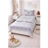 GX GARGIX Completo Letto Singolo/Matrimoniale - Set Lenzuola con Federe 100% Cotone, Morbido e Traspirante (GX/FIOC-GRIGIO, Singolo)