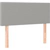 vidaXL Testiera Grigio Chiaro 90x5x78/88 cm in Tessuto