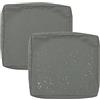 Hoowarm Impermeabili Fodere per Seduta del Divano con Cerniera 50x50 60x60 per Interni Ed Esterni, Patio, Mobili in Rattan Cuscini per Divano Esterno Giardino Sofa Cover Rimovibili(Color 1,60x60x10cm (2pcs))