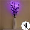 Ulalaza Lampada con ramo da 77 cm con 6 rami e 120 lampadine a LED Alimentata tramite USB Rami di salice illuminati a LED Utilizzare per riempire vasi per decorazioni natalizie per interni ed esterni