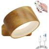 Gienslru Lights of Sweden - Lampada da parete, con telecomando ricaricabile, dimmerabile, regolabile, rotazione magnetica a 360°, colore e luminosità a 3 livelli, luce a doppio lato, senza fili, per ufficio e