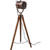 Generic Lampada da terra vintage Lampada da terra Spotlight Nautico Marine Studio Treppiede in Legno Lampade da Terra Cerca Luce Camera Lampada da Terra