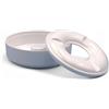 Dekorah 5 Posaceneri Wind Stop Antivento in melamina Italiana,protegge la cenere dal vento, anti bruciatura, facile da pulire Design elegante e resistente, perfetto per uso interno ed esterno (Bianco)