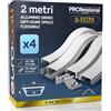 Eurocali Profilo Flessibile da 2 metri in Alluminio per Strisce LED Copertura Opaca 18 x 6 mm - Barra per Strip LED, Dissipatore - Pacco da 4 pezzi