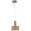 VR VETRINEINRETE Vetrineinrete® Lampadario a sospensione E27 lampada pendente minimal per cucina isola snack (Tortora)
