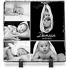GIFART Pietra Ardesia Personalizzata con Supporti da tavolo. Personalizzabile con Foto, Immagine o Testo. Diverse Dimensioni e Forme (20X20)