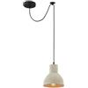 MAYTONI DECORATIVE LIGHTING Design Lampada pendente a sospensione stile moderno loft paralume in cemento colore grigio, base in metallo nero, filo lungo 2m nero altezza regolabile 1 lampadina E27 40 W 220-240 V non inclusa