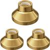 ledscom.de 3 lampade da soffitto/portalampada ELEKTRA, porcellana, oro lucido, 1x E27 max. 300 W
