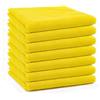 Generico Panni per la Pulizia in Microfibra Confezione, Strofinacci Senza Pelucchi e Senza Strisce, Asciugamano Riutilizzabile Lavabile per Casa, Cucina, Auto, Vetri, Pavimenti 40cm x 40cm(Giallo(6PC))