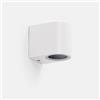 Damastoreitalia Universo Applique da esterno a parete IP65 bianca per balcone e giardino con attacco GU10 luce up/down moderna (Bianco monoemissione)