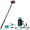 VONROC Spazzola Telescopica 6,5m + Addolcitore Acqua Portatile | Pulizia Senza Calcare per Casa, Auto, Camper, Pannelli Solari | Kit Completo con Dispenser Sapone e Accessori