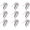 Pyugxab Mini faretto da incasso DC12V 1W 3000K da 9 pezzi, utilizzato per illuminazione di armadi interni, illuminazione , luce opera d'arte, facile da usare