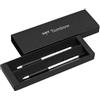 Tombow PLZ-211-3 - Penna a sfera e portamine Zoom 707, colore: Bianco/Nero, 2 Pezzi