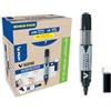 PILOT - Set di 10 V‑Board Master + 10 Ricariche - Marcatori per Lavagna Bianca - Cancellabili a Secco - Inchiostro Liquido dai Colori Intensi - Nero - Punta Media
