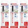 EDDING Set di 3 pennarelli speciali surgelati 8000, 1 mm, colore: Nero