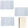 PMELCXD Set di copertine per libri in plastica, formato A5, custodia protettiva in PVC trasparente, materiale flessibile resistente, confezione da 3, 13 x 20 x 20 cm, per uso domestico e ufficio