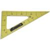 SAFETOOL - Squadra 60°, in plastica infrangibile, 50 cm, con manico nero rimovibile per quadro