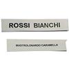 BLUSUPERSHOP 1 ETICHETTA NERO SU BIANCO CITOFONO UN RIGO IN CARTA PLASTIFICATA SOTTILE ADESIVA 1,2x5,5 6 cm Circa O CASSETTA POSTA targhetta PER DENOMINARE QUALSIASI COSA 1 Portachiavi corni