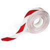 Durable 1726132 - Nastro Adesivo Antiscivolo per Segnaletica Orizzontale, 50 mm x 30 m, Rosso/Bianco