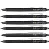 PILOT Frixion Point Clicker Pen - Punta sottile sinergia da 0,5 mm, inchiostro nero, confezione da 6