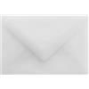 Briefumschläge24Plus 25 mini buste adatte per biglietti da visita 6 x 9 cm, colore bianco trasparente, chiusura adesiva, grammatura: 90 g/m²