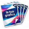 Kartoflak Volantini Flyer Personalizzati A5, Stampa Fronte Retro a Colori HD, Carta Patinata Premium 130g - 150g - 170g - 200g, 15x21cm, da 50 a 5000 Pezzi