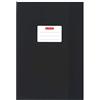 Herlitz - 10 copertine per quaderni, formato DIN A4, struttura in rafia intrecciata, colore nero, confezione da 10 pezzi, formato A4