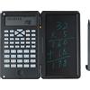 Tonysa Calcolatrice Scientifica Portatile, Calcolatrice con Blocco Note, Display LCD a Due Righe, Tavoletta da Scrittura da 6 Pollici, Calcolatrice da Tavolo per Scuola Superiore,