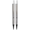 Monteverde - Mina di ricarica per penna roller Sheaffer a punta sottile, 2 pezzi, colore nero