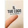 WORLD SELL 50 Etichette Adesive Personalizzate con Scritta, Logo o Immagine - Adesivi Trasparenti su Misura per Aziende, Eventi o Uso Personale (Sagoma personalizzata)