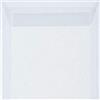 Briefumschläge24Plus 17 x 17 cm, buste da 120 g/m², quadrate, con chiusura adesiva, sigillate, colore bianco trasparente, 25 pezzi