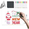 Generico Tavoletta Luminosa LED Per Scrittura, Lavagna Bianca in Acrilico Trasparente, Con Penne A 12 Colori E Supporto Pieghevole Per Lavagna A Secco Luminosa, Per Bambini Compleanno Pittura Aula