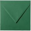 Paper24 50 buste quadrate, 100 x 100 mm, 10 x 10 cm, 120 g/m², con linguetta triangolare, colore: 13 verde scuro