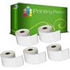 Printing Pleasure 5x Compatibile Rotolo 11352 25mm x 54mm Etichette adesive (Etichetta per rotolo: 500) per Dymo LabelWriter 4XL 450 400 330 320 310 Twin Turbo Duo SLP 450 400 200 120 100 Pro