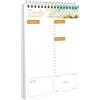 CHARMGIFTBOX To Do List Daily Planner, A5 Agenda giornaliera, 52 Blatt, 15 x 21 cm, Planner Giornaliero, Blocco Note per Appuntamenti, Appunti, Carta più Spessa, per Scuola, Casa, Ufficio, A5-KA