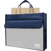 Generic Cartella portadocumenti, 48,5 x 12 x 38 cm, borsa portadocumenti | 1 borsa impermeabile per documenti A3, valigetta portatile Oxford con cerniera per documenti, mappe, notizie, riviste