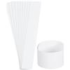 QUARKZMAN Pacco da 50 Fascette per Denaro, Fascette per Banconote Autoadesive per Organizzare Banconote, 7.6x1.18 Pollici, Bianco