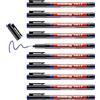 Edding E-141 F 0.6 - Set di 10 pennarelli permanenti per la Overhead 0,6 mm blu