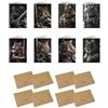 Generic Set di 8 biglietti di auguri vuoti per tutte le occasioni, motivo animali realistici, con 8 buste, dimensioni: 105 x 148,5 mm (gatto della foresta norvegese, cavaliere, gatto della foresta norvegese,
