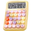 Pssopp Calcolatrice, Calcolatrice Elettronica Colorata, Resistente Agli Schizzi, Squisita per l'ufficio per la Classe (Giallo)