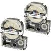 PRESTIGE CARTRIDGE 2 Nastri LC-3WBN LC-3WBN9 SS9KW nero su bianco 9mm x 8m Etichette compatibili per Epson LabelWorks LW-300 LW-300L LW-400 LW-500 LW-600P LW-700 LW-900P LW-1000P Etichettatrice