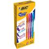 Bic Gel-Ocity Illusion Penne Gel Cancellabili Punta Media (0.7 Mm) - Turchese/Viola/Rosa/Arancione, Scatola da 12