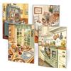 ALFABET - Ricette al Volo, Set 4 Ricettari da Scrivere A5, Quaderni per ricette A5, Interni con Piccoli Disegni Decorativi, Carta Ecologica, Idea Regalo Per La Mamma, Per La Nonna, Per La Suocera