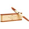 Custom Penna a sfera in legno naturale fatta,Personalizzabile,Incisione a Mano,set di penne regalo elegante,per:Laurea, Compleanno, Anniversario. (Lace)
