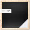 TYPE OH Lavagna magnetica con cornice in legno (40 x 40 cm), lavagna magnetica a due lati, lavagna da appendere (bianco e nero)
