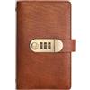 Ahuuen Libro Dei Risparmi In Contanti,Quaderno Salvadanaio con Blocco Password - Agenda Budget 100 Pagine con Portamonete Privacy per Donne Uomini Coppie Viaggio