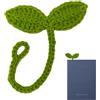 Generic Accessorio per accessori per cuffie, Germoglio di foglio all'uncinetto | Germoglio di lana tessuta - Segnalibro angolare, accessorio decorativo multifunzionale per cuffie per le donne e gli uomini