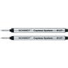 Schmidt - 2 ricariche per penna roller, S 8126 8127, blu medio, ad esempio ONLINE e Pelikan Level 5